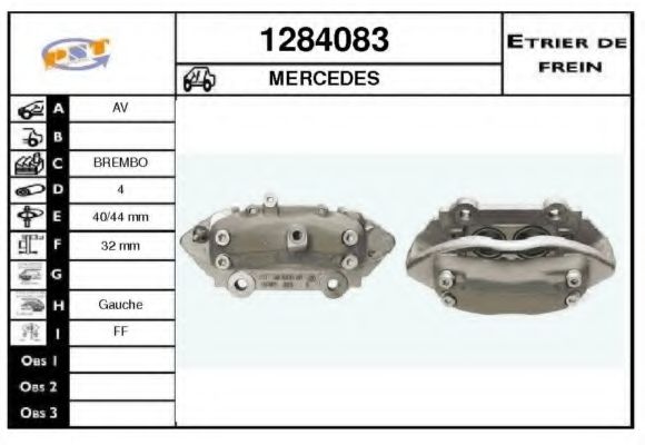 1284083 SNRA Brake System Brake Caliper
