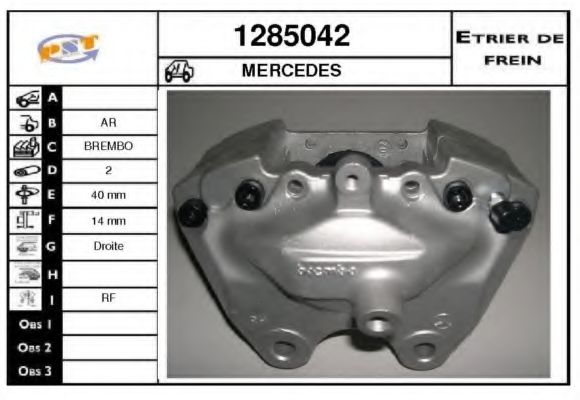 1285042 SNRA Brake System Brake Caliper