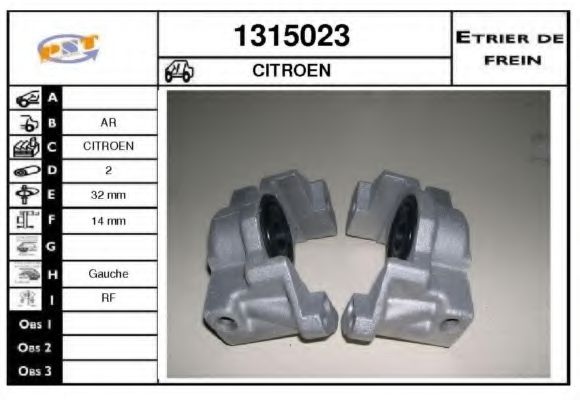 1315023 SNRA Brake System Brake Caliper