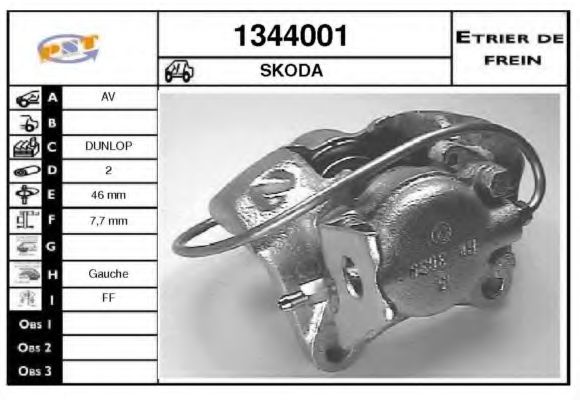 1344001 SNRA Brake System Brake Caliper