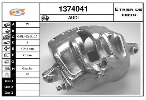 1374041 SNRA Brake System Brake Caliper