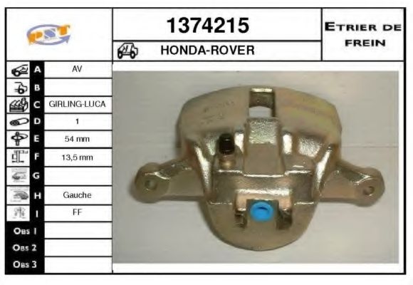 1374215 SNRA Brake System Brake Caliper