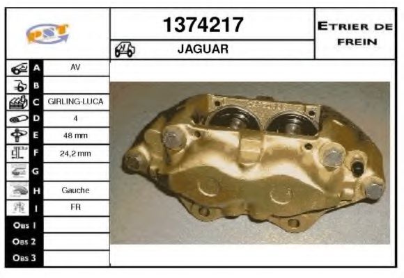 1374217 SNRA Brake System Brake Caliper
