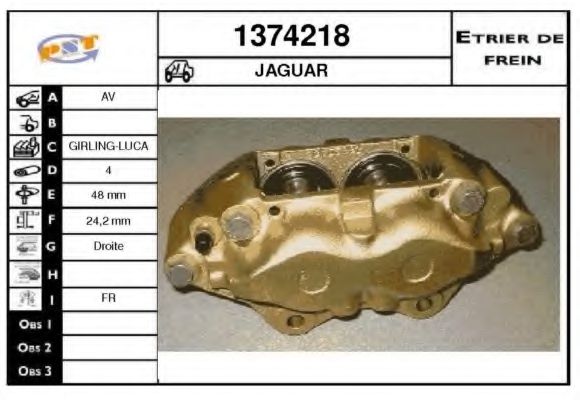 1374218 SNRA Brake System Brake Caliper