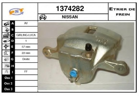 1374282 SNRA Brake System Brake Caliper