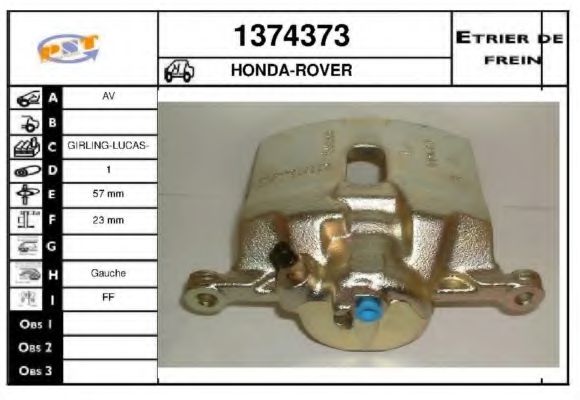 1374373 SNRA Brake System Brake Caliper