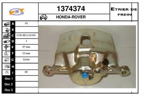 1374374 SNRA Brake System Brake Caliper