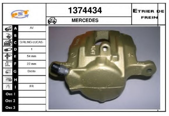 1374434 SNRA Brake System Brake Caliper