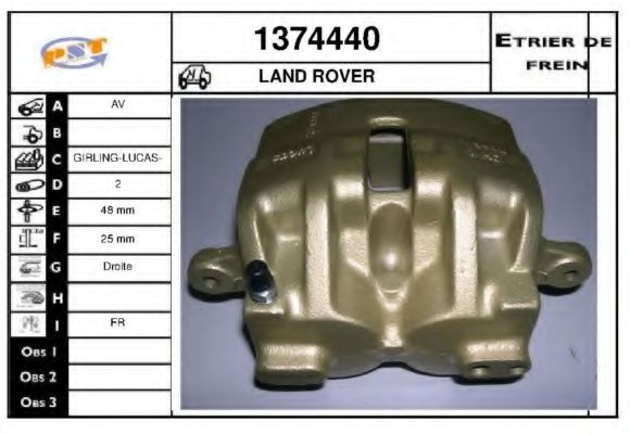1374440 SNRA Brake System Brake Caliper