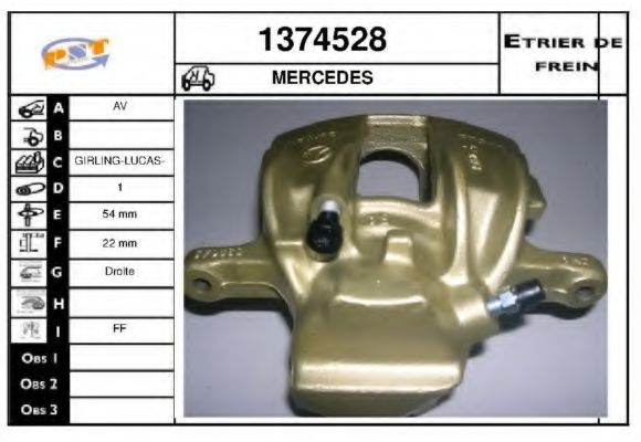 1374528 SNRA Brake System Brake Caliper