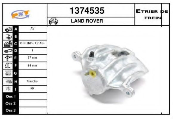 1374535 SNRA Brake System Brake Caliper