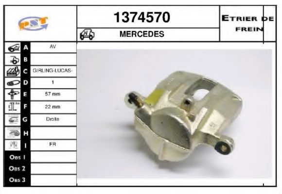 1374570 SNRA Brake System Brake Caliper