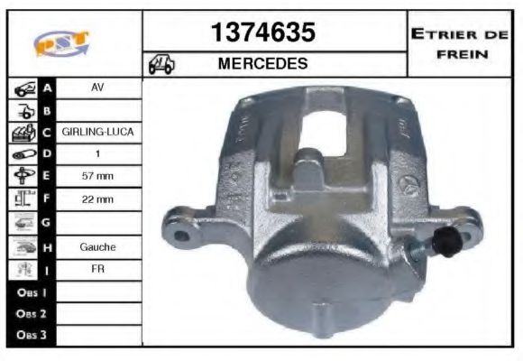 1374635 SNRA Brake System Brake Caliper