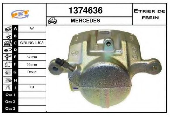 1374636 SNRA Brake System Brake Caliper