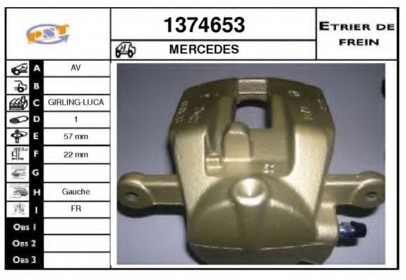 1374653 SNRA Brake System Brake Caliper