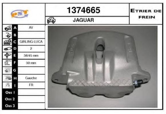1374665 SNRA Brake System Brake Caliper