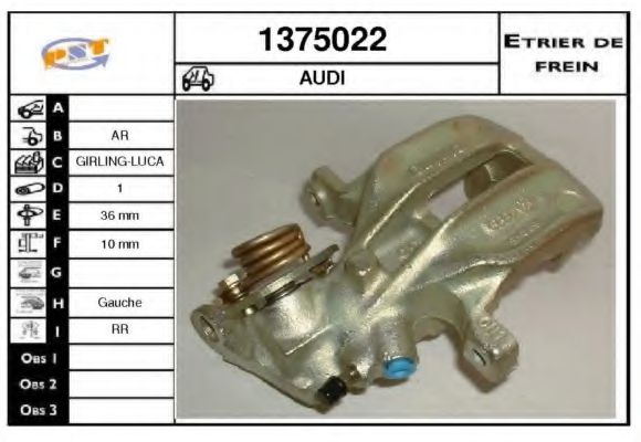 1375022 SNRA Brake System Brake Caliper