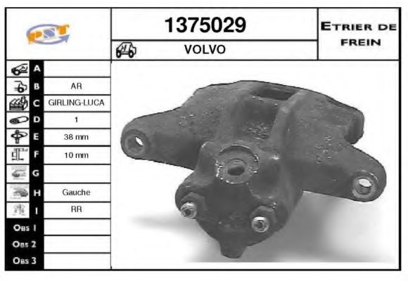 1375029 SNRA Brake System Brake Caliper