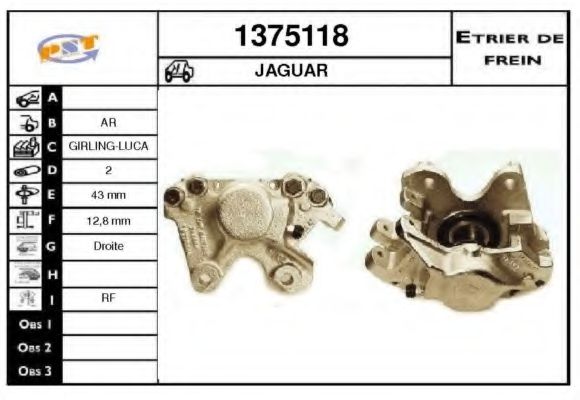 1375118 SNRA Brake System Brake Caliper