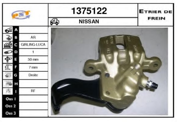 1375122 SNRA Brake System Brake Caliper