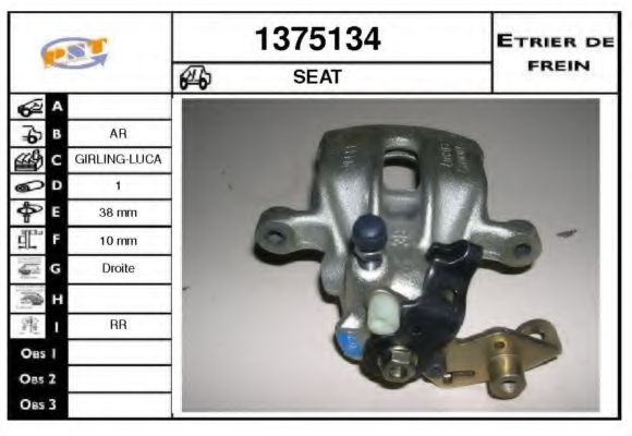 1375134 SNRA Brake System Brake Caliper