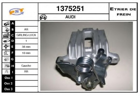 1375251 SNRA Brake System Brake Caliper