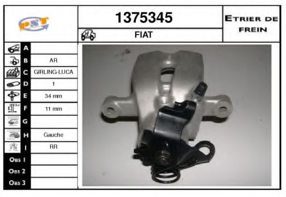 1375345 SNRA Brake System Brake Caliper
