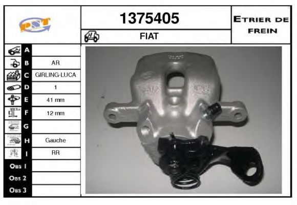 1375405 SNRA Brake System Brake Caliper