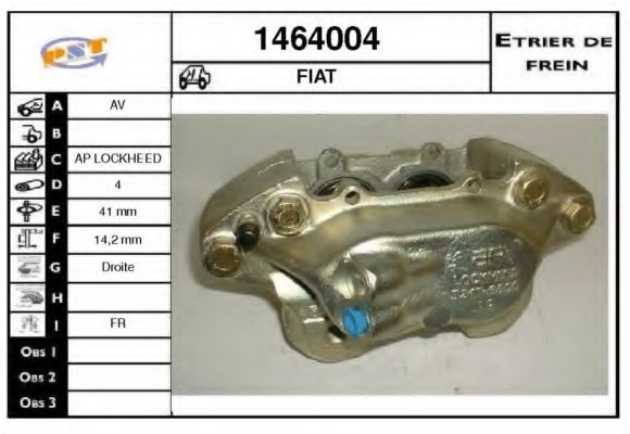 1464004 SNRA Brake System Brake Caliper