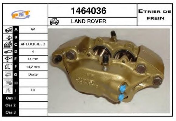 1464036 SNRA Brake System Brake Caliper