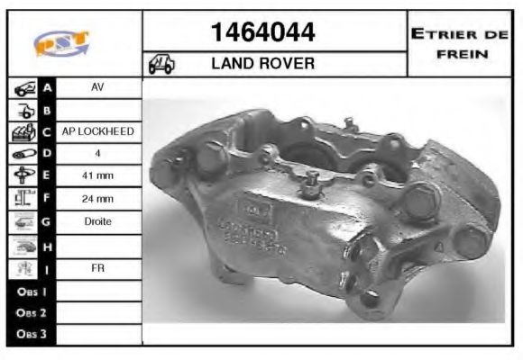 1464044 SNRA Brake System Brake Caliper