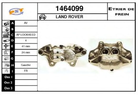 1464099 SNRA Brake System Brake Caliper