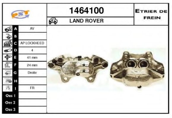 1464100 SNRA Brake System Brake Caliper