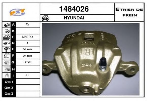 1484026 SNRA Brake System Brake Caliper