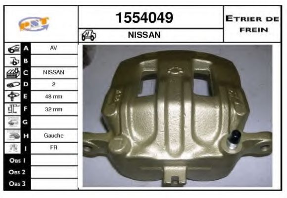 1554049 SNRA Brake System Brake Caliper