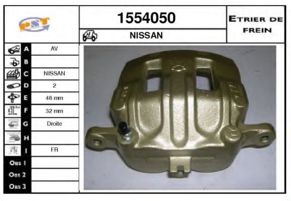1554050 SNRA Brake System Brake Caliper