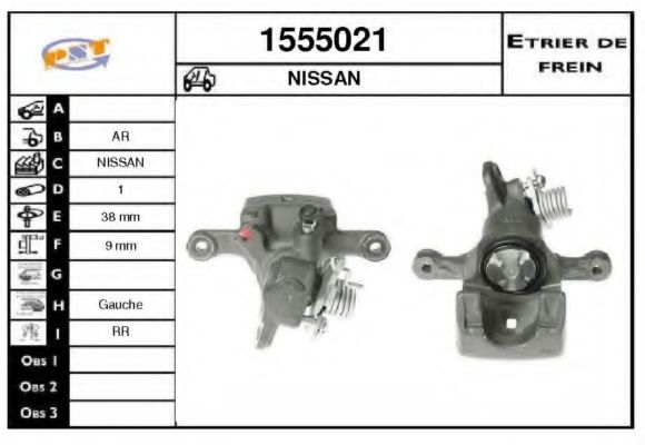 1555021 SNRA Brake System Brake Caliper