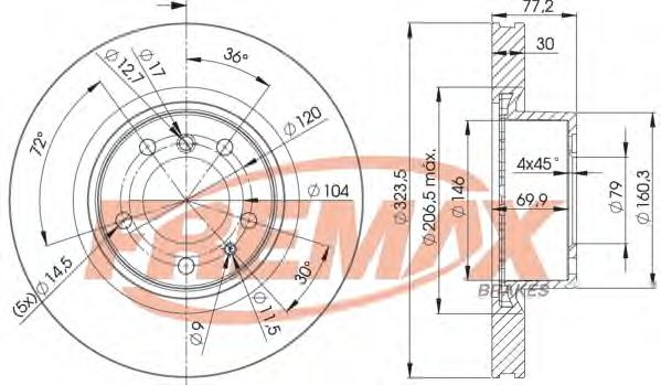 BD-4035 FREMAX Тормозная система Тормозной диск