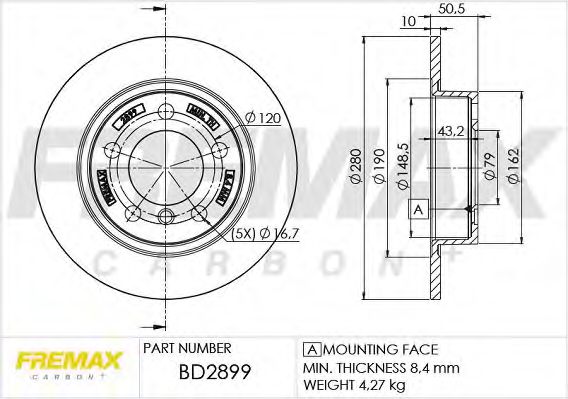 BD-2899 FREMAX Brake System Brake Disc