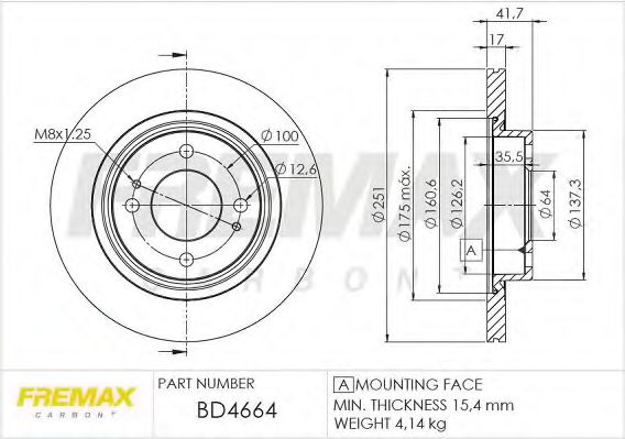 BD-4664 FREMAX Brake System Brake Disc