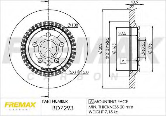 BD-7293 FREMAX Brake System Brake Disc