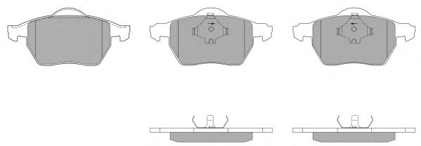FBP-0869 FREMAX Тормозная система Комплект тормозных колодок, дисковый тормоз