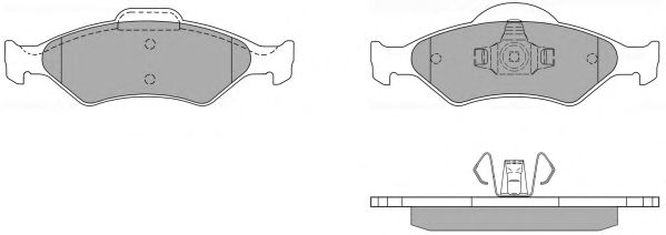 FBP-1158 FREMAX Комплект тормозных колодок, дисковый тормоз