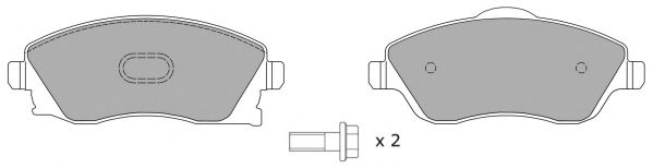 FBP-1208 FREMAX Тормозная система Комплект тормозных колодок, дисковый тормоз
