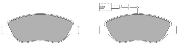 FBP-1221 FREMAX Тормозная система Комплект тормозных колодок, дисковый тормоз