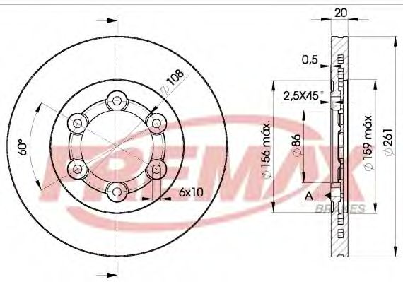 BD-0005 FREMAX Wheel Suspension Rod/Strut, stabiliser