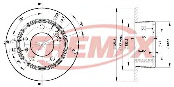 BD-2062 FREMAX Brake System Brake Disc