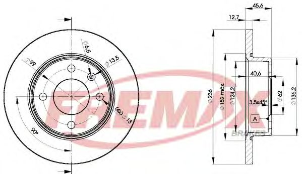 BD-4321 FREMAX Brake System Brake Disc