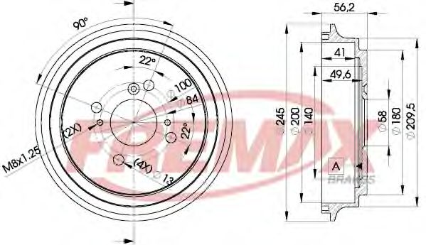 BD-4810 FREMAX Тормозная система Тормозной барабан