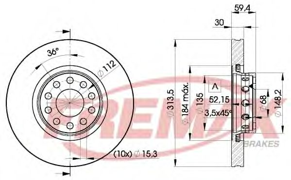 BD-8015 FREMAX Brake System Brake Disc